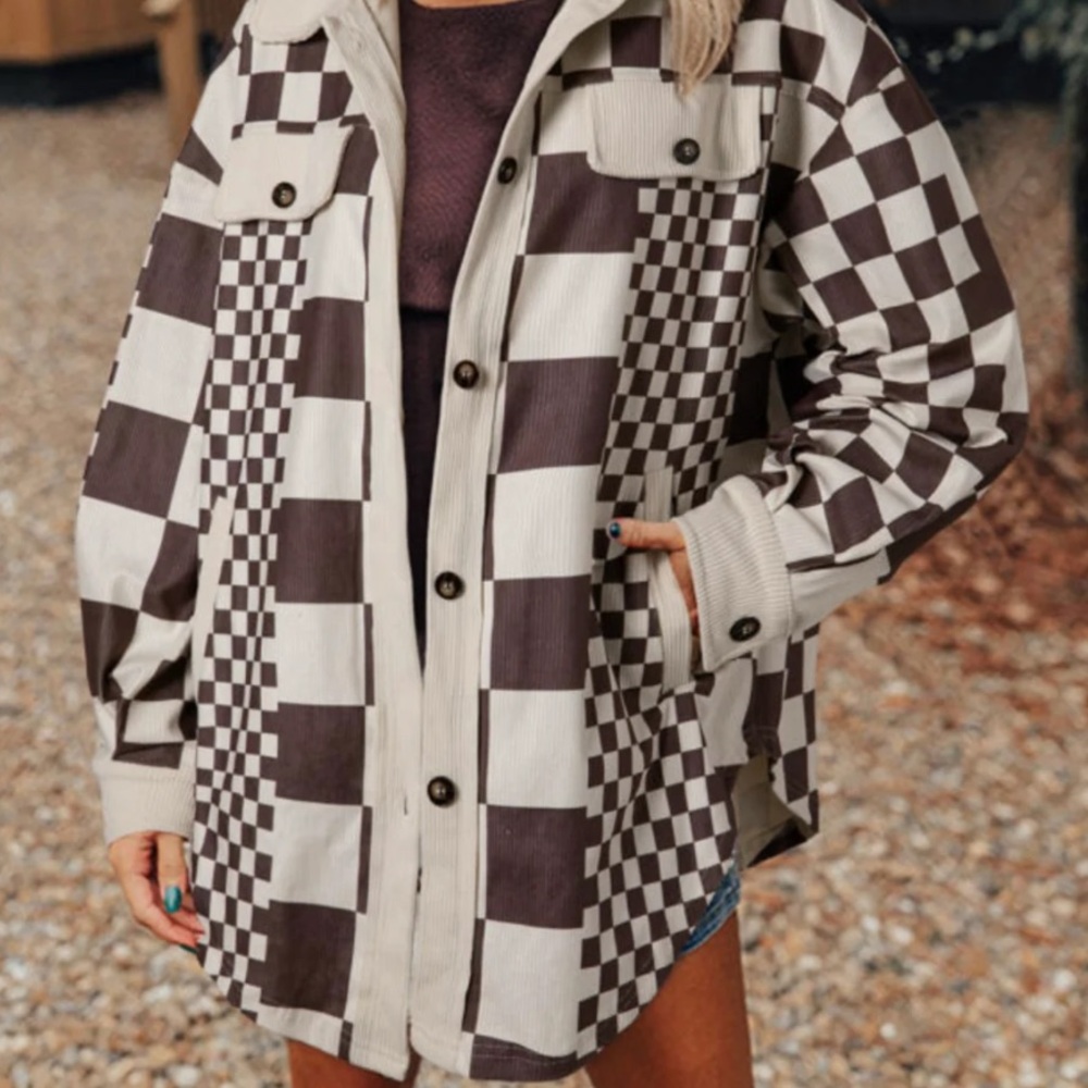 Checkered Shacket